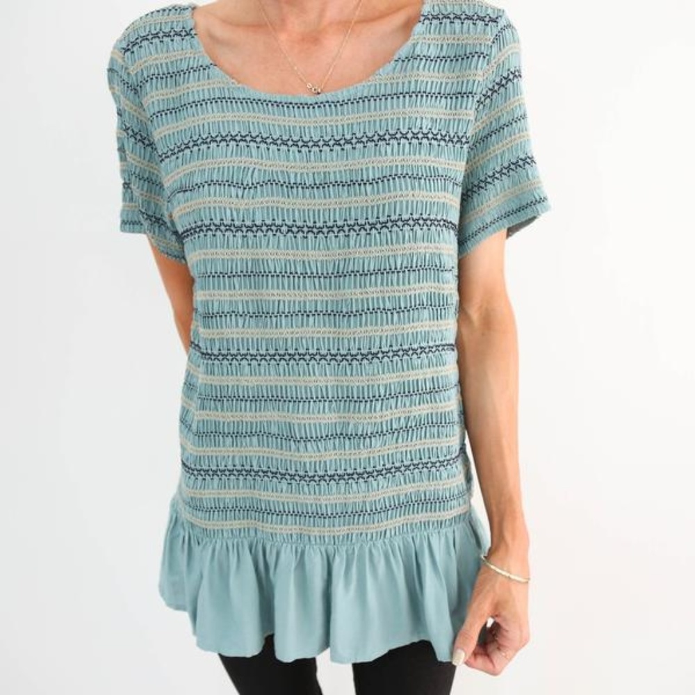 Aiden Warm Blue Top